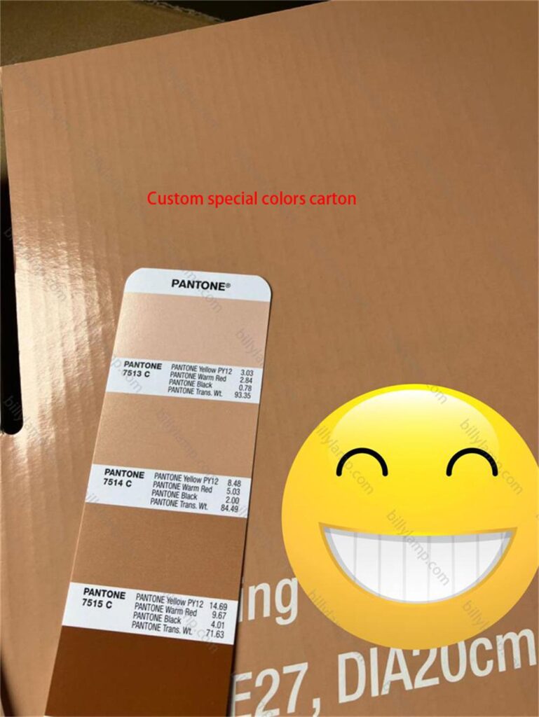 Custom color carton