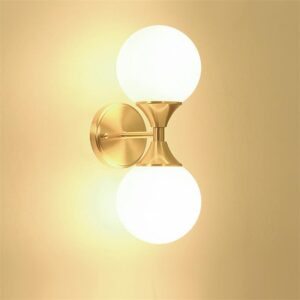 ball copper wall lamp